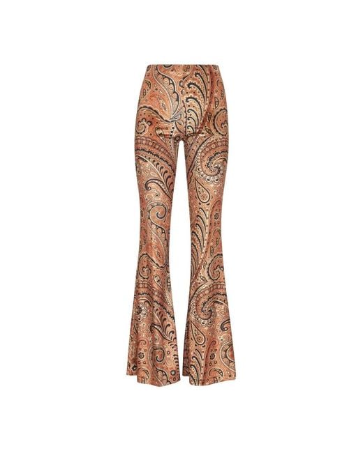 Etro Brown Wide Trousers