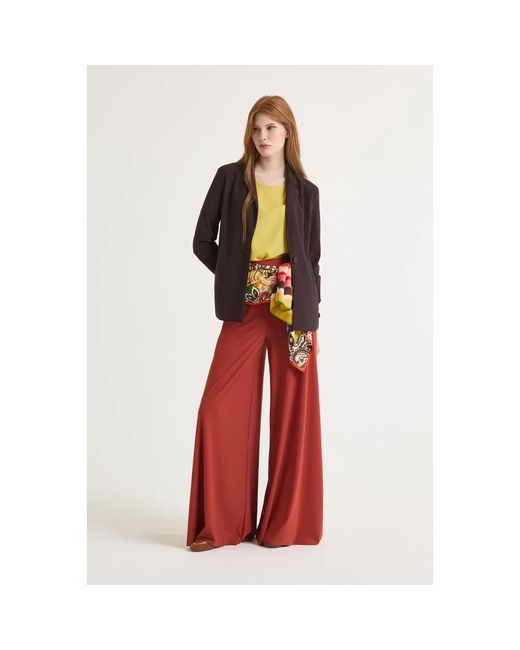 Maliparmi Soft Jersey Jas in het Brown