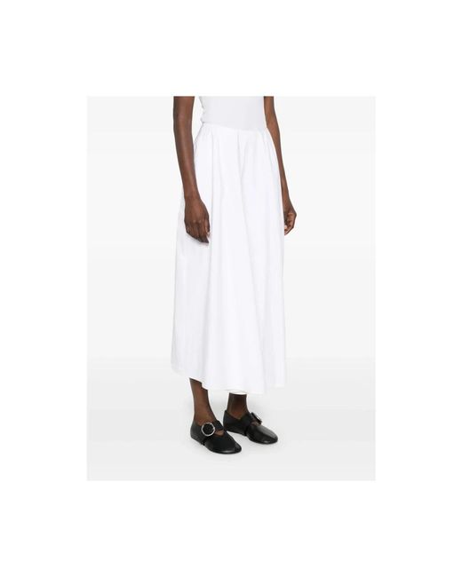 Carven White Midi Skirts