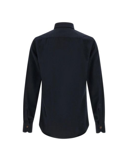 Borriello Blue Casual Shirts for men