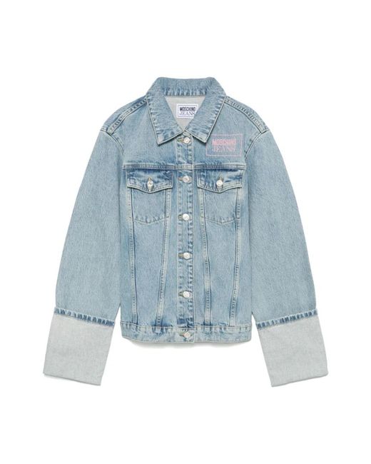 Moschino Jassen ,Blauw ,Katoen Stijlvolle Katoenen Jas in het Blue