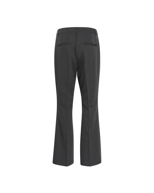 Kaffe Gray Wide Trousers