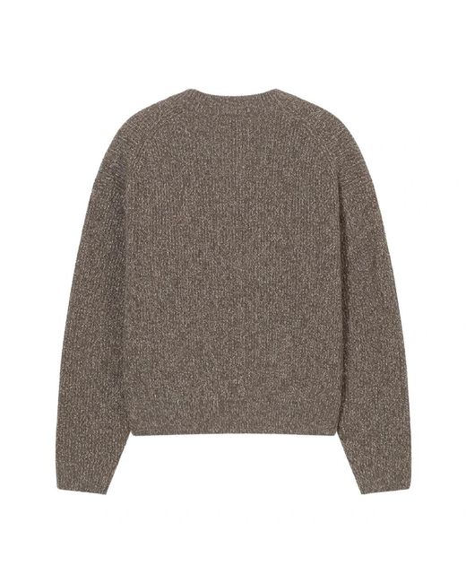 Closed Crew Neck Long Sleeve in het Brown