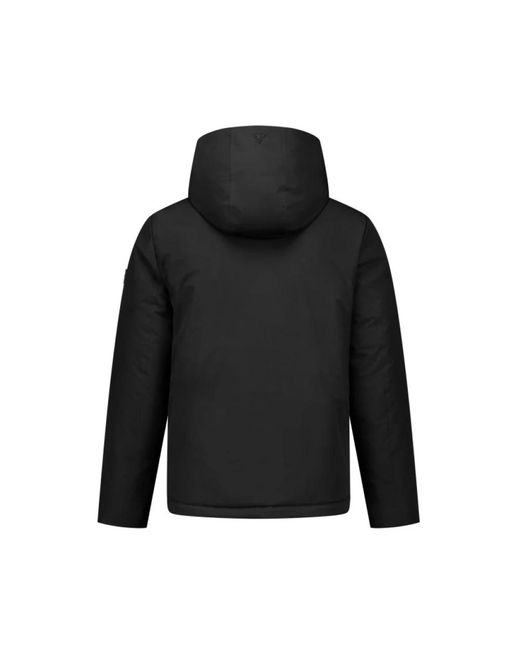 Pure Path Jassen ,Zwart ,Actieve Flex Korte Parka Jas Zwart in het Black voor heren