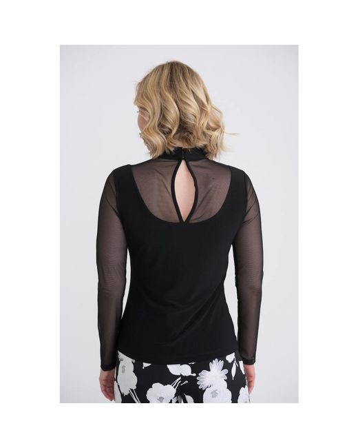 Joseph Ribkoff Overhemden ,Zwart ,Polyester Blouse in het Black