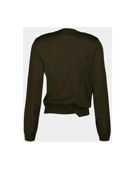 MM6 by Maison Margiela Green Round-Neck Knitwear for men
