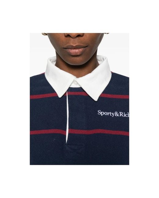 Sporty & Rich Blue Polo Shirts