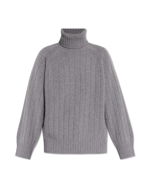 KENZO Truien & Vesten ,Grijs ,Wol Wollen Coltrui in het Gray