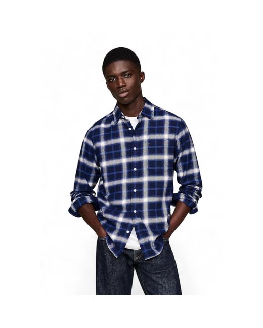 Casual Shirts di Tommy Hilfiger in Blue da Uomo
