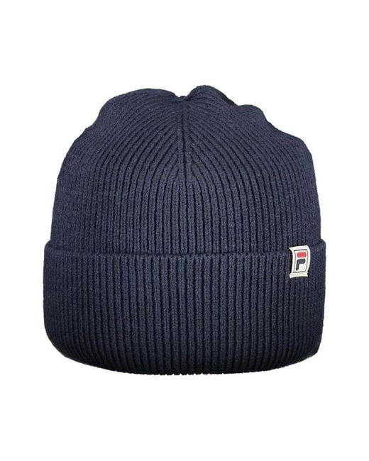 Fila Polyacryl Strickmütze in Blue für Herren