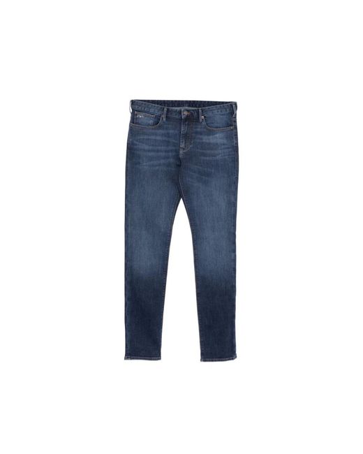Emporio Armani Blue Slim-Fit Jeans for men