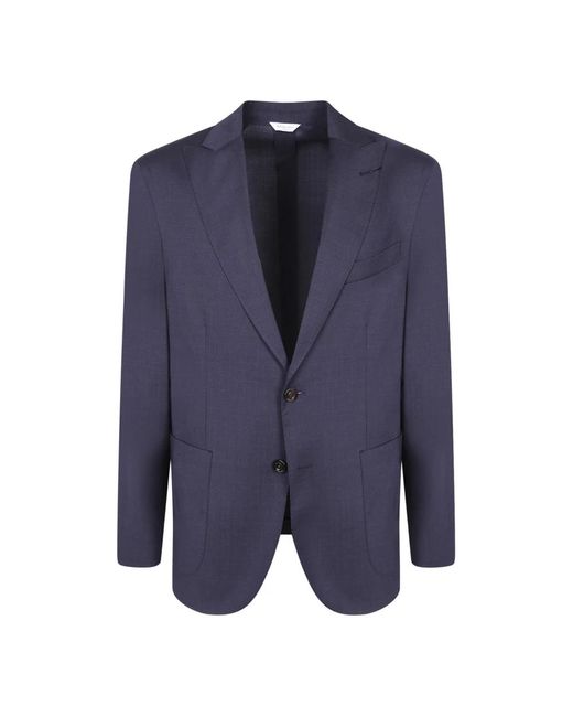 Boglioli Blue Single Breasted Suits for men