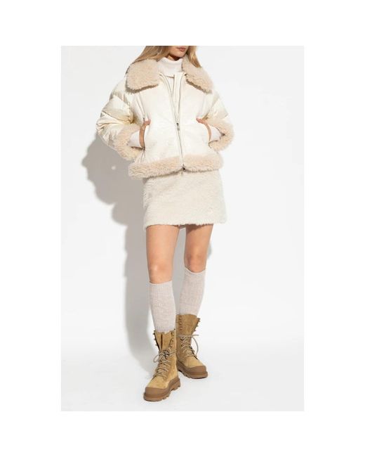 Moncler Jassen ,Wol Rubrouk Down Jacket in het Natural