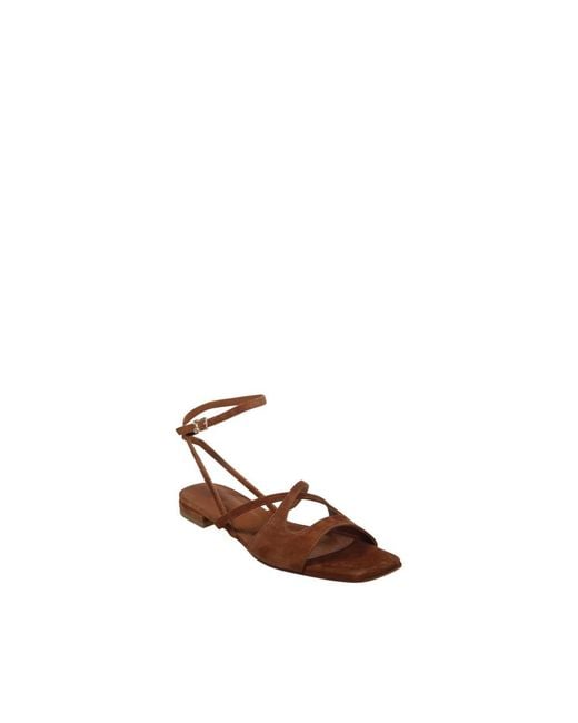 Sergio Levantesi Brown Flat Sandals