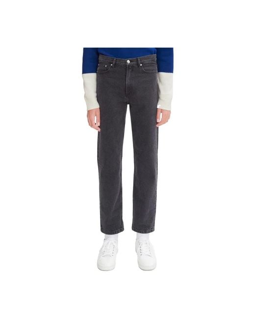 A.P.C. Black Straight Jeans for men