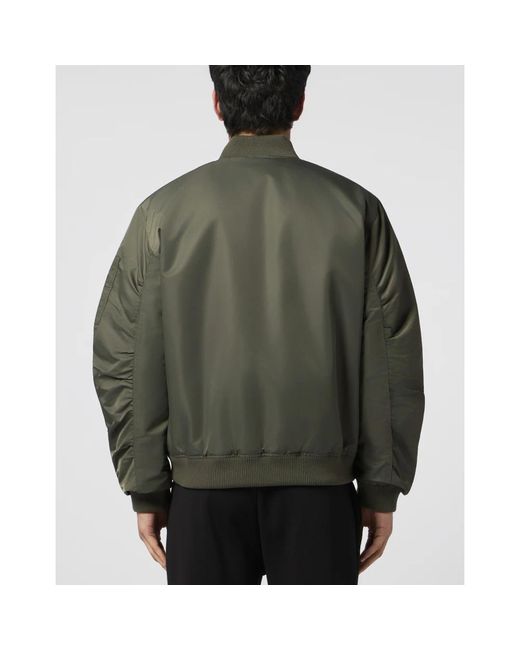 Philipp Plein Fitness ,Groen ,Polyester Bomber Jacket Icon in het Green voor heren