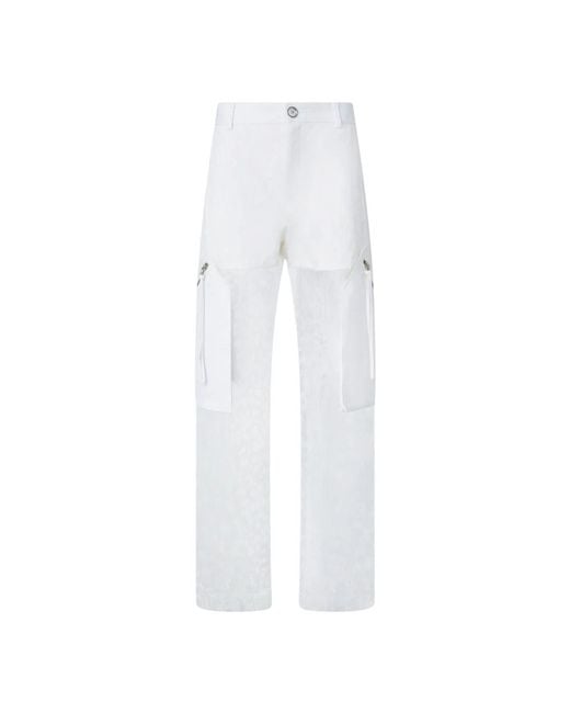Pinko White Straight Trousers