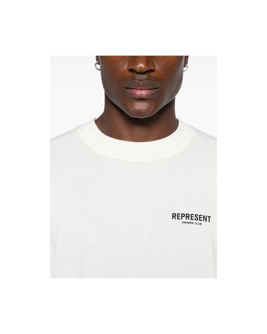 Represent White T-Shirts for men