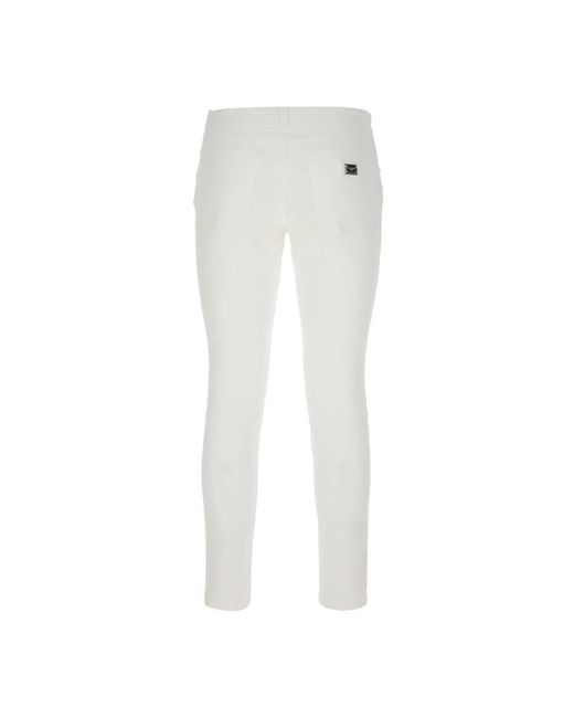 Dolce & Gabbana White Skinny Jeans