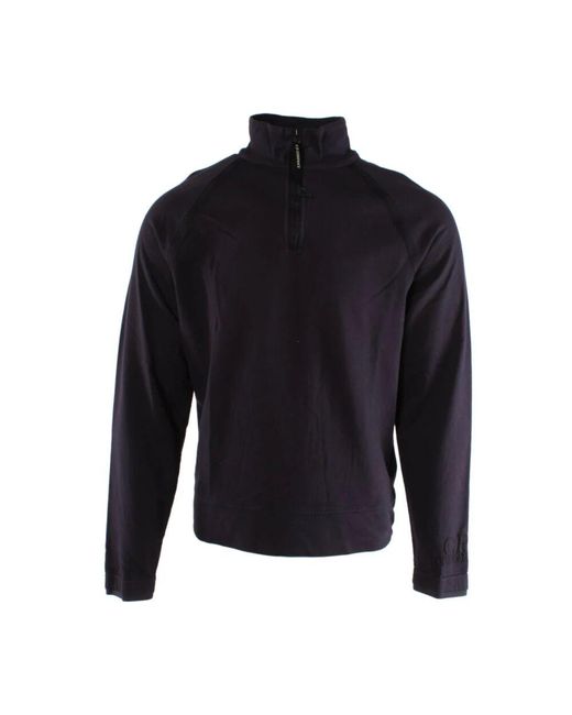 C P Company Lila baumwollpullover leichtes fleece in Blue für Herren