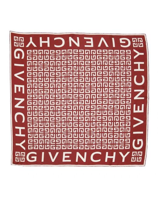 Givenchy Red Silky Scarves