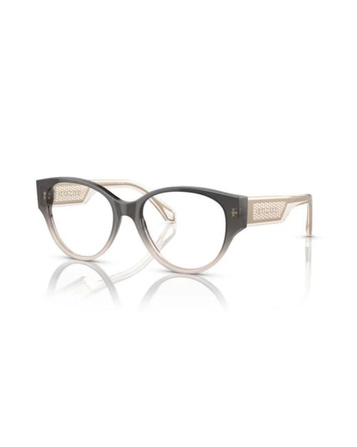 BVLGARI Metallic Round Frame Glasses