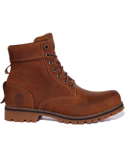 Timberland Brown Lace-Up Boots for men