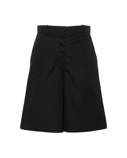 Jil Sander Black Long Shorts