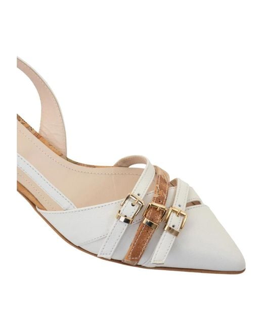 Alviero Martini 1A Classe White Flat Sandals