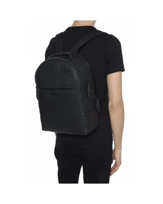 Backpacks di Ferragamo in Black da Uomo