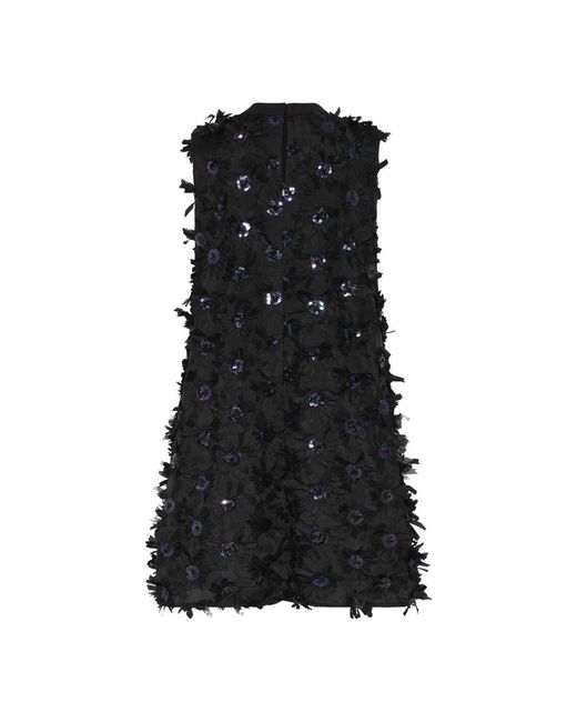Bruuns Bazaar Kleedjes ,Zwart ,Pailletten Mini-Partyjurk Met Pailletten in het Black