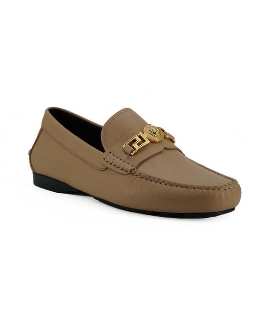 Loafers Versace de hombre de color Brown