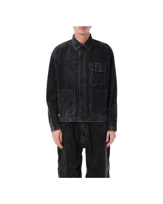 And Wander Black Denim Jackets for men