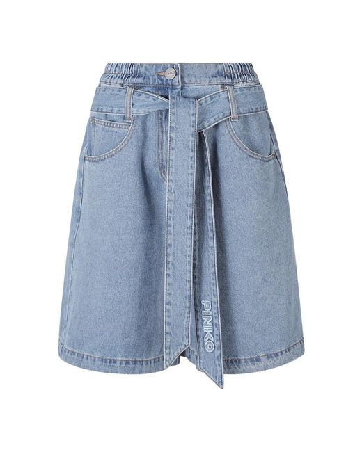 Pinko Blue Denim Skirts
