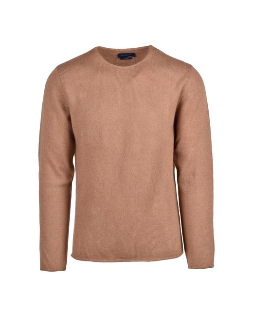 Daniele Fiesoli Brown Round-Neck Knitwear for men