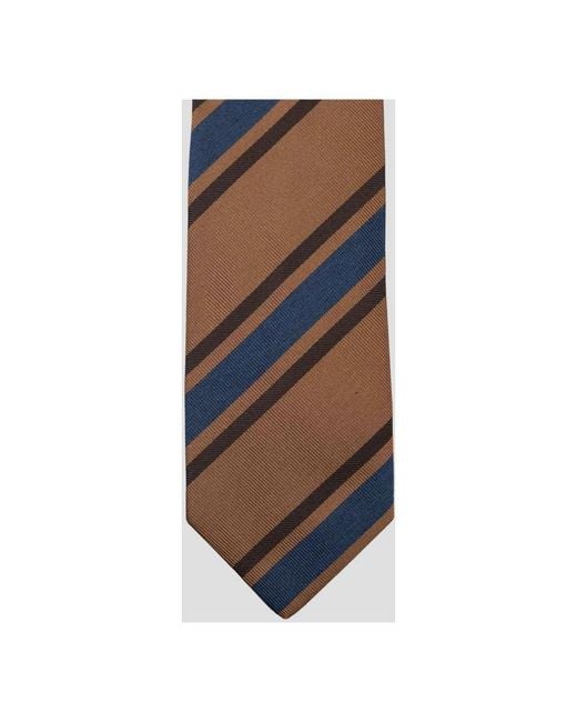 Luigi Borrelli Napoli Brown Ties for men