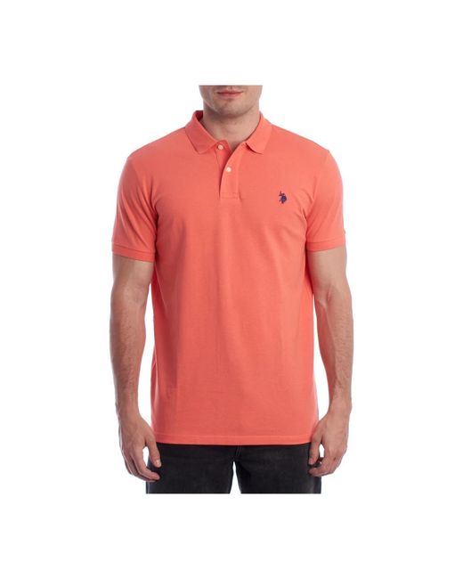 U.S. POLO ASSN. Pink Polo Shirts for men