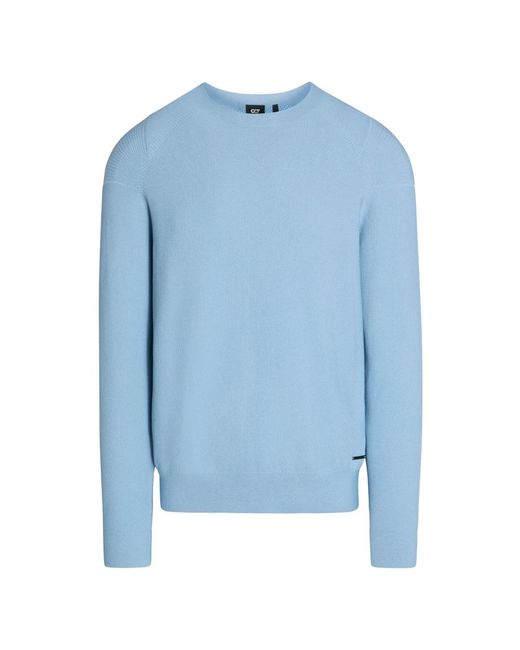ALPHATAURI Waffelstrick-Pullover in Blue für Herren