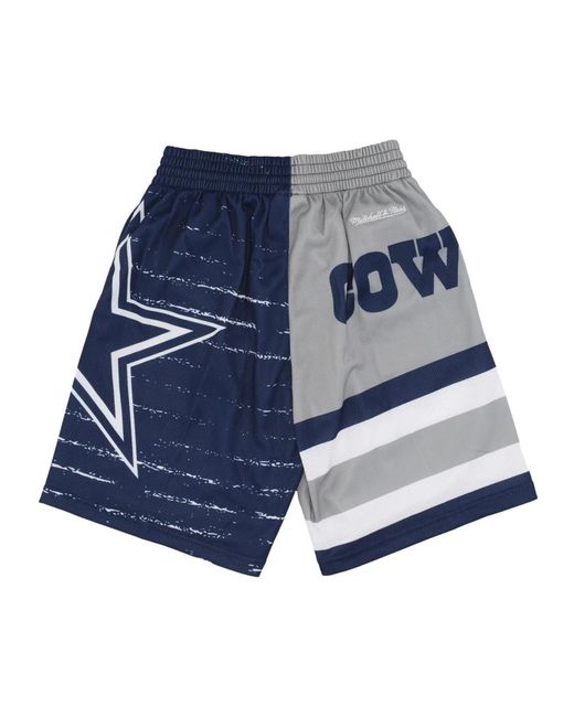 Mitchell & Ness Fitness ,Veelkleurig ,Polyester Nfl Jumbotron 3.0 Basketbalshorts in het Blue voor heren