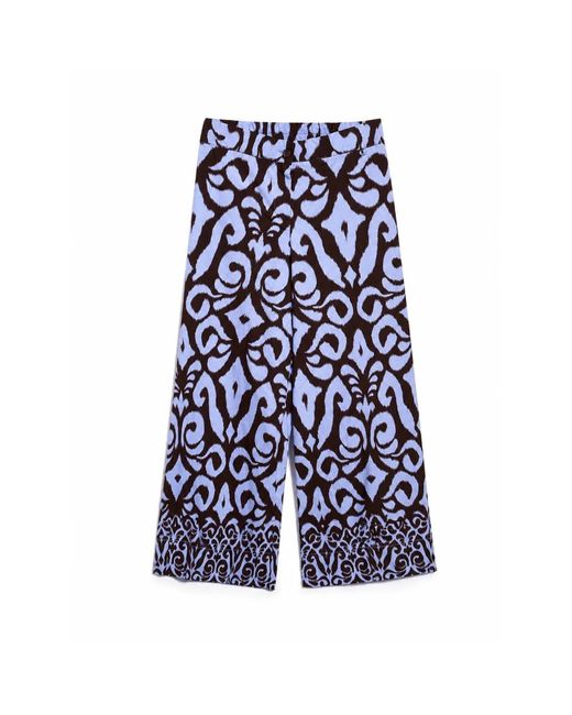Cropped Trousers Dixie de color Blue