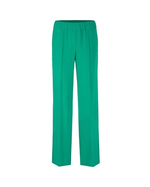 Marc Cain Green Straight Trousers