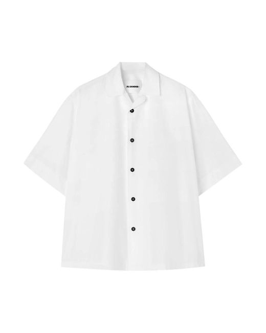Jil Sander Klassisches weißes baumwollhemd in White für Herren