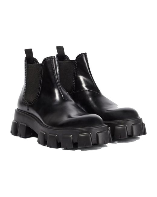 Prada Black Chelsea Boots for men