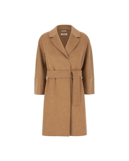 Max Mara Brown Belted Coats
