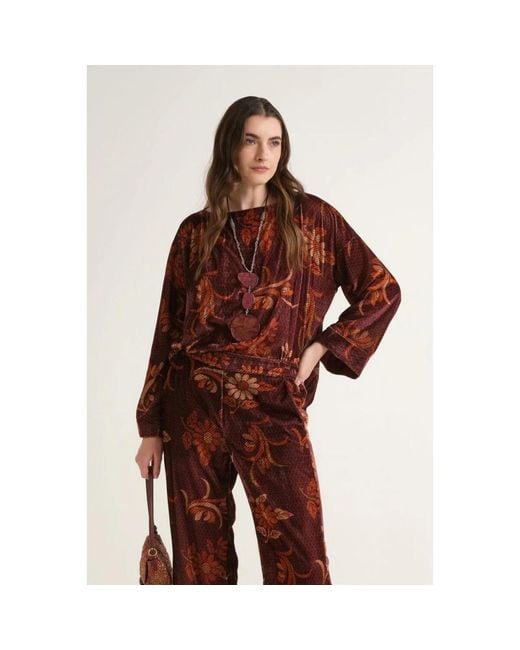 Blouses di Maliparmi in Brown