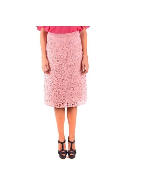 Miu Miu Pink Midi Skirts