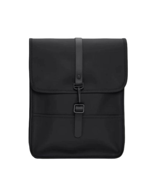 Zaino minimalista con tasca per laptop di Rains in Black da Uomo