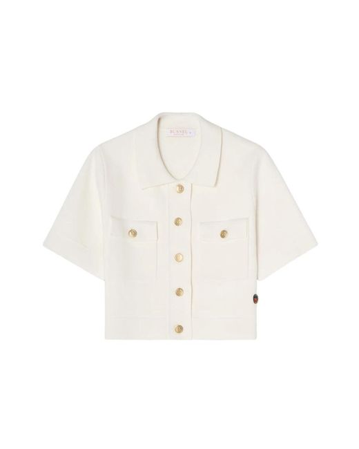 BUSNEL Jassen ,Katoen Valery Jacket in het White