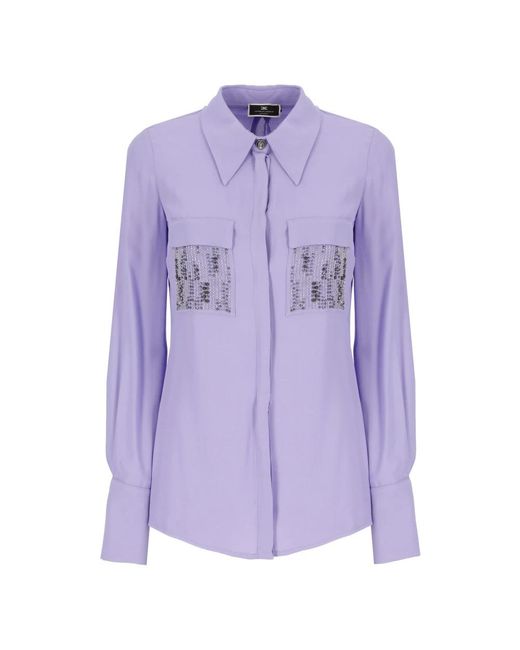 Elisabetta Franchi Purple Shirts