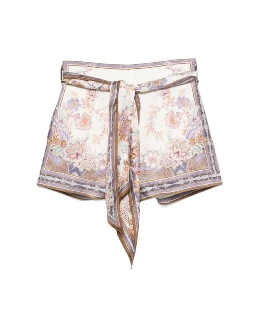 Zimmermann Multicolor Short Shorts